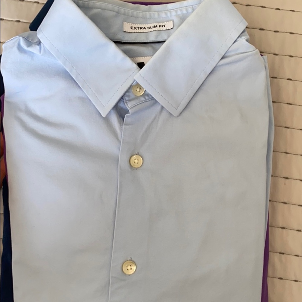 Medium powder blue express 1mx dress shirt